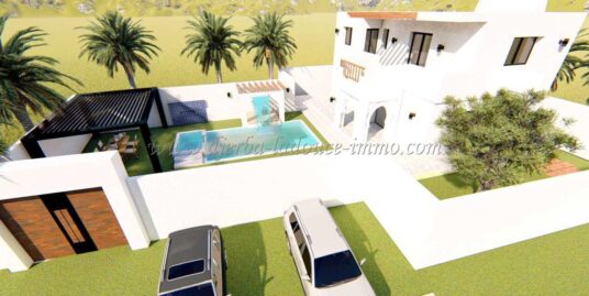 Terrain à vendre avec permis de construire à Mezraya zone touristique Djerba