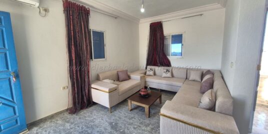 Location Annuelle – Appartement S+2 au 1er Étage avec Vue sur Mer à Route d’Aghir